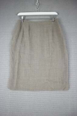 Liz Claiborne Collection Wool Blend Midi Skirt Gray Size 8 Pencil Office Career